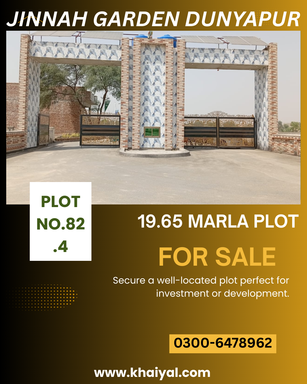 19.65 marla plot for sale