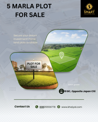 5 Marla Plot For Sale