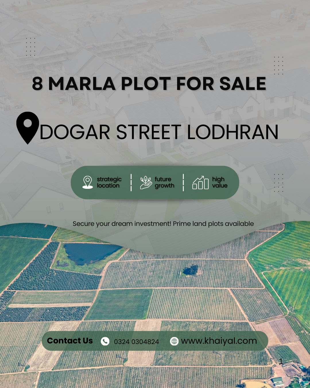 8 MARLA PLOT FOR SALE
