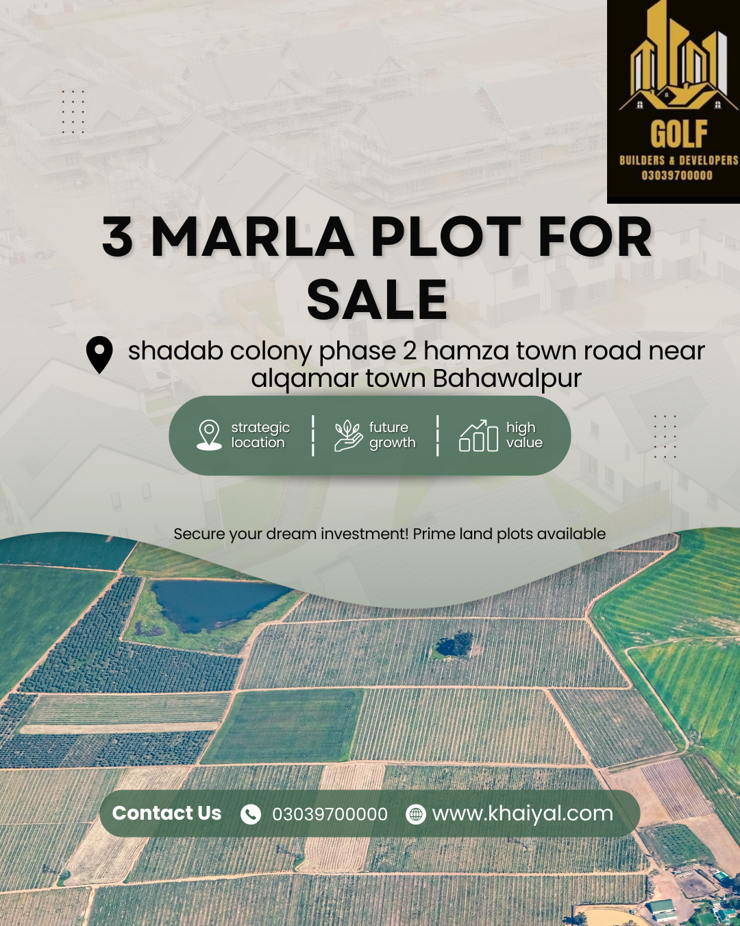 3 Marla Plot For Sale