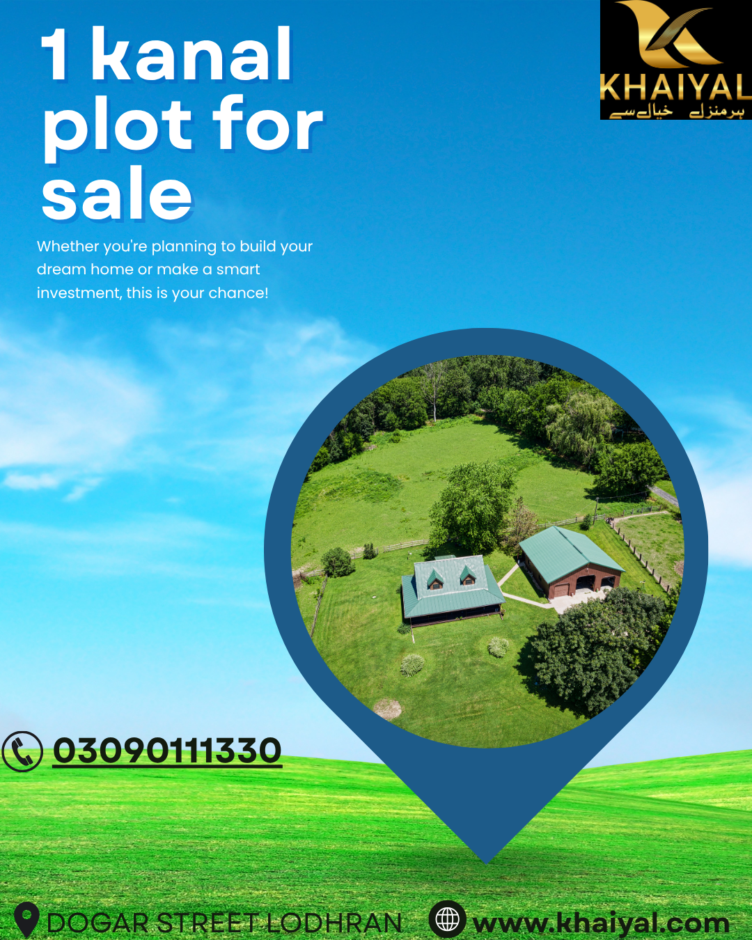 1 kanal plot for sale